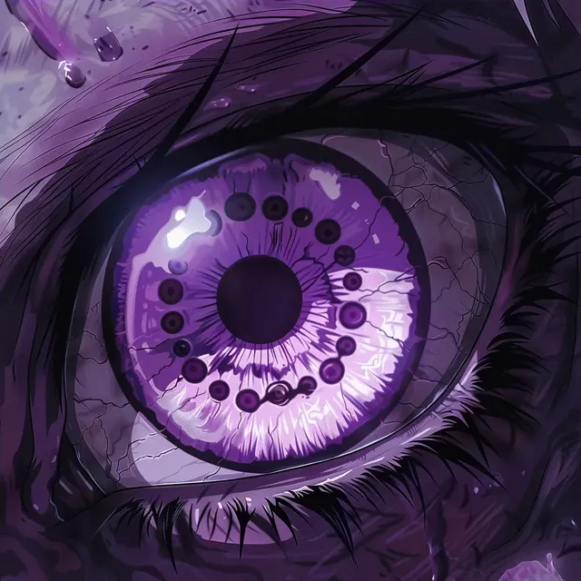 Close-Up The Rinnegan Eye from Naruto