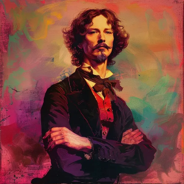 Colorful Swinburne Portrait