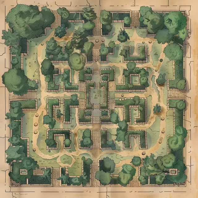 D&D Labyrinth Map