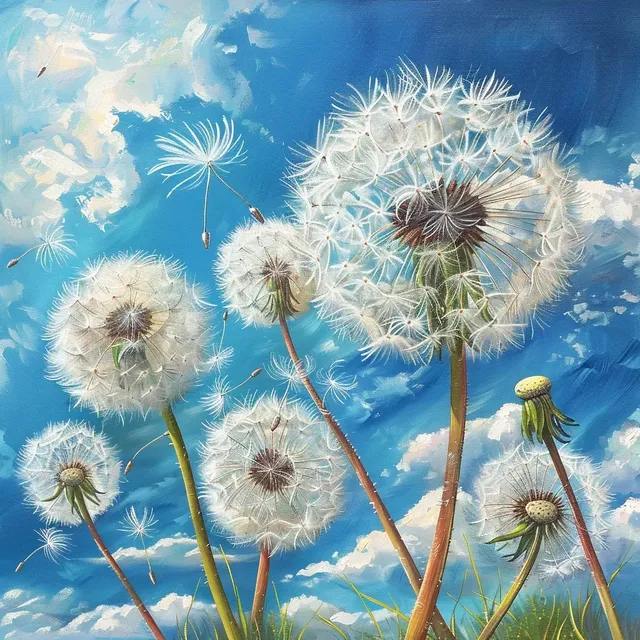 Dandelions in Fantasy Sky