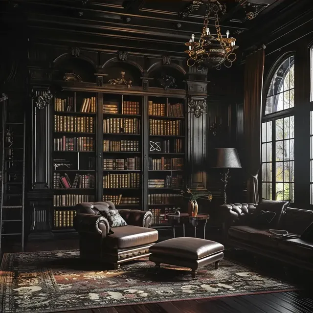 Dark Academia Interior Design