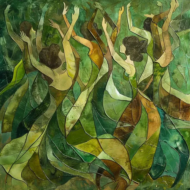 Earthy Abstract Dancers