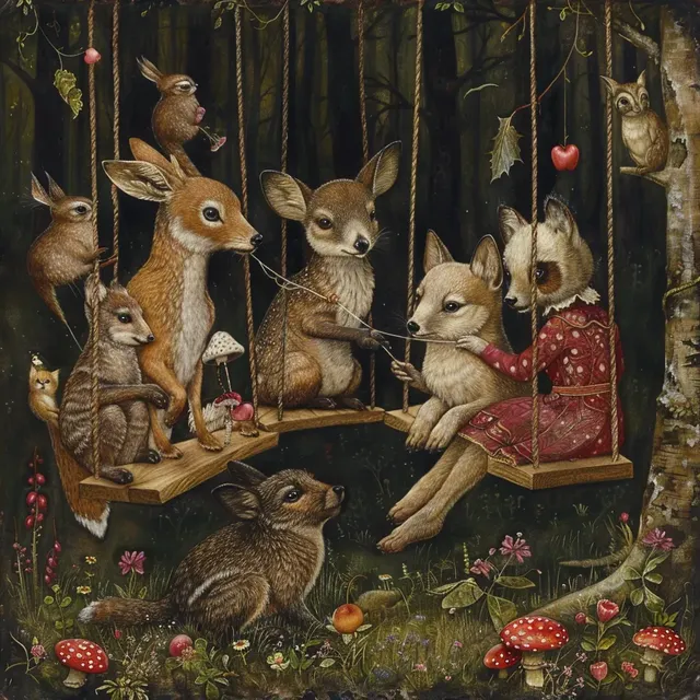 Forest Animals Swingers Love Party