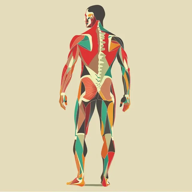 Geometric Human Anatomy Vector