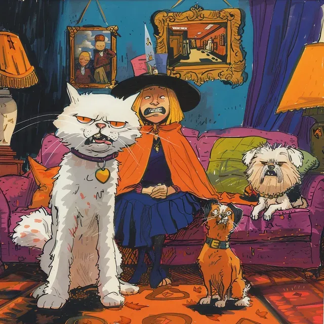 Jealous Pets and Magician Cat