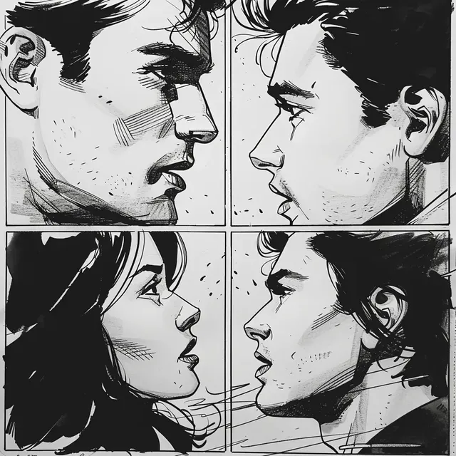 Marvel Style Love Story in 4 Frames