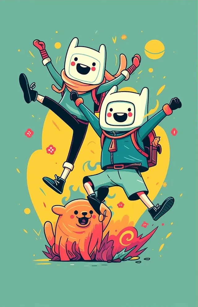 Medieval Friends Adventure Time Poster