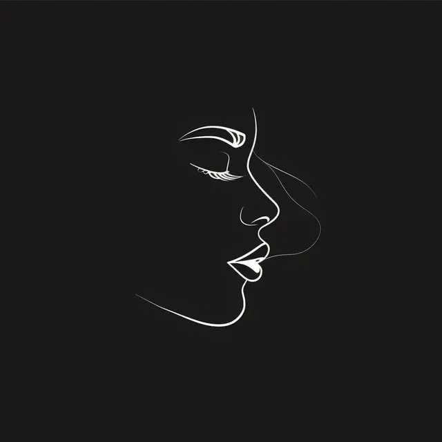 Minimalistic Female Face Logo