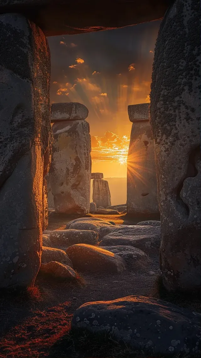 Mystic Dawn at Stonehenge