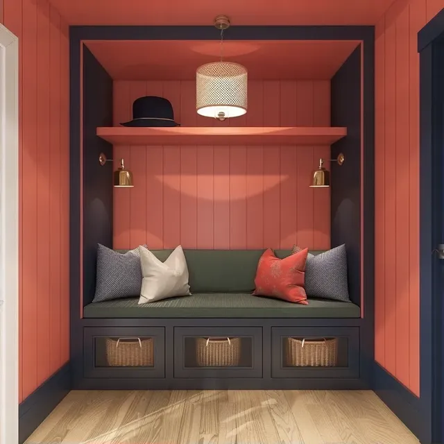 Photorealistic Modern Classic Mudroom