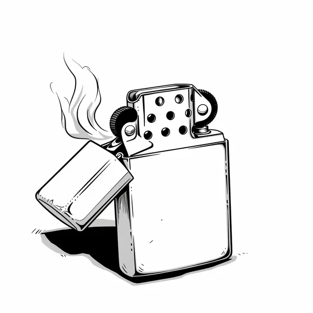 Procreate Zippo Lighter Cartoon