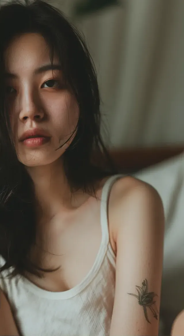 Pure and Simple Close-Up of an Asian Girl’s Arm