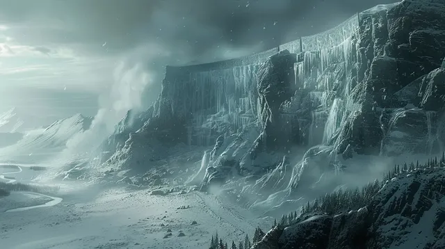 Realistic Landscape of Westeros with the Wall