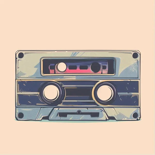 Retro Audio Cassette Design