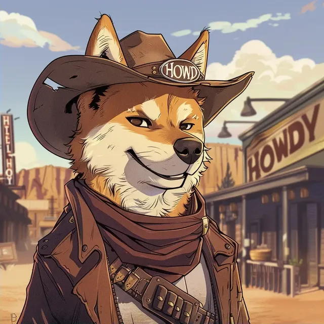 Sci-Fi Cowboy Shiba Inu Adventure