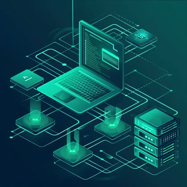 Secure Connection Teal-Themed Network