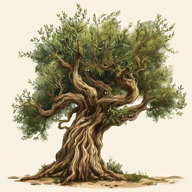 Simple Digital Olive Tree