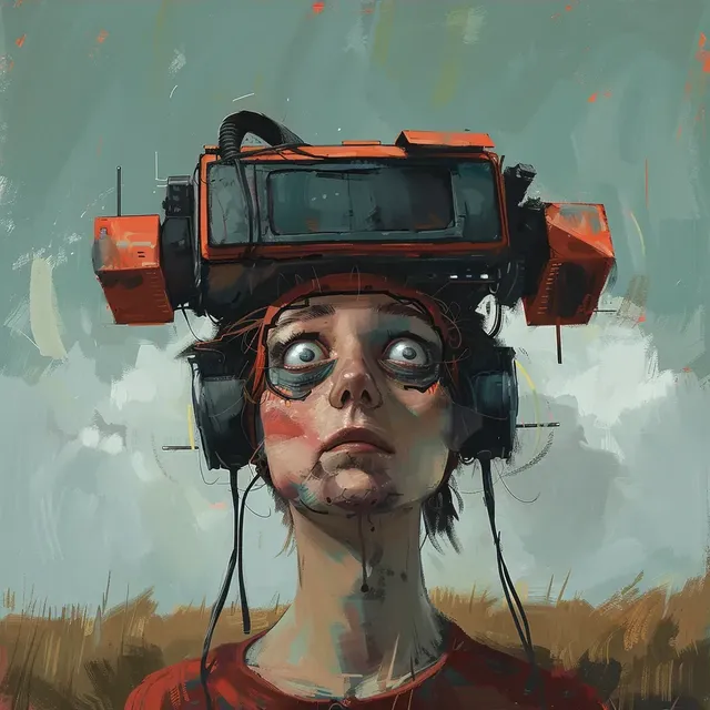 Stalenhag-Inspired Portrait