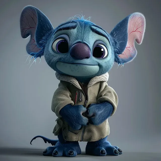 Stitch Character in the Style of Inside Out