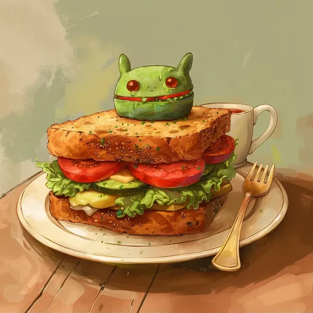 Studio Ghibli-Inspired Cozy Sandwich