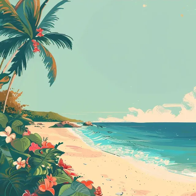 Summer Vibes A Poster Background