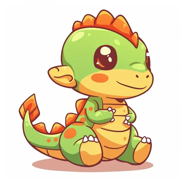 T-Rex Baby Dinosaur Avatar in Toriyama Style