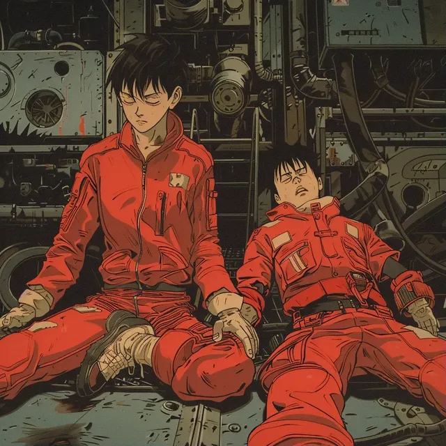 Tetsuo and Kaneda from Akira