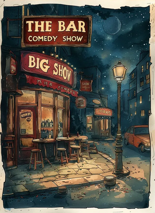 The Big Bar Comedy Show Flyer