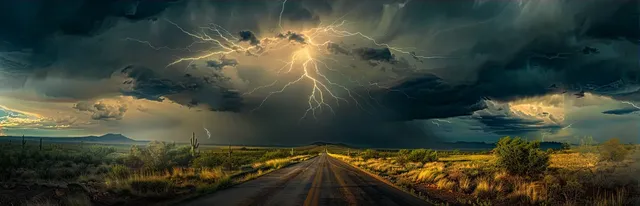 Thunderstorm Over Tuscon in High Detail