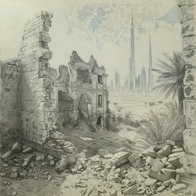 Victorian Style Ruins of Contemporary Dubai