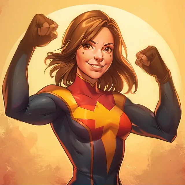 Victorious Superheroine A Portrait of Strength