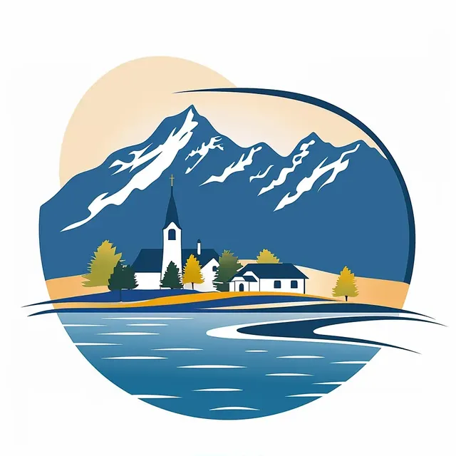 Zell am See Lake Logo by Rudi Eder